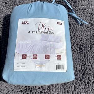 LDC Light Blue King Sheet Set